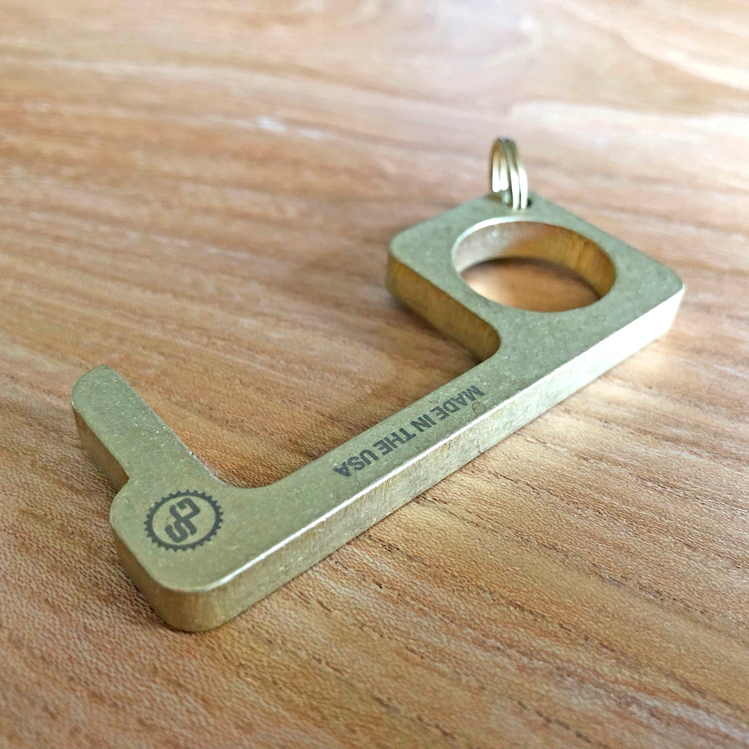 Hygiene Hand Tool - Antimicrobial Brass - For Everyday Tasks, Helps Reduce Exposure to Germs