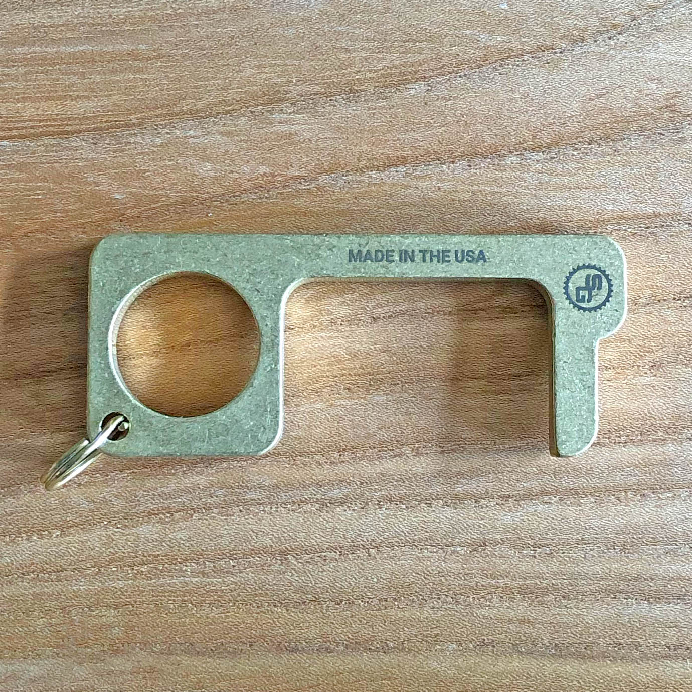 Hygiene Hand Tool - Antimicrobial Brass - For Everyday Tasks, Helps Reduce Exposure to Germs