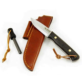 Caastrom Woodsman with Fire Striker Bog Oak Carbon Steel Scandi