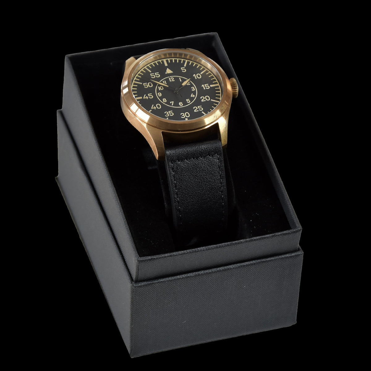 m Limited Edition Bronze XL Luftwaffe Pattern Military Aviators Watch with Sapphire Crystal (Retro Dial Version)