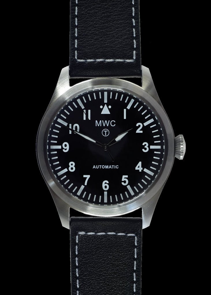 MWC Classic Pilots Watch - 46mm Limited Edition XL Military Pilots Watch with Sweep Second Hand