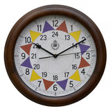MWC Clock - 1940 "Battle of Britain" Pattern Replica, Wooden Case, 12/24 Hour, Silent Sweep Movement, 30.5cm - Wall Clock
