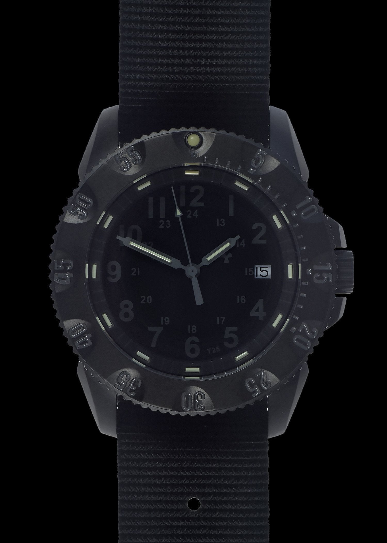 MWC Infantry Watch - P656 Tactical Series Watch, Subdued Dial, GTLS Tritium, Ten Year Battery Life (Date Version)