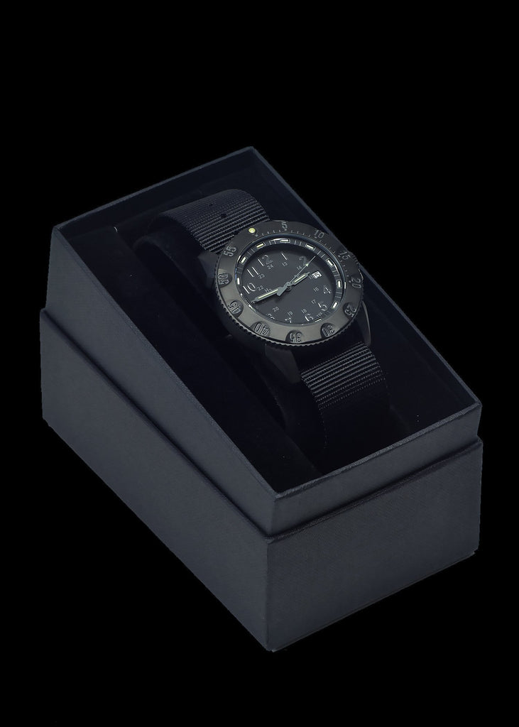 MWC Infantry Watch - P656 Tactical Series Watch, GTLS Tritium, Subdued Dial, 24 Jewel Automatic Movement, Sapphire Crystal (Date Version)