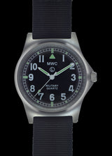 MWC Infantry Watch - G10 LM Stainless Steel Military Watch Non Date (Black NATO Strap)