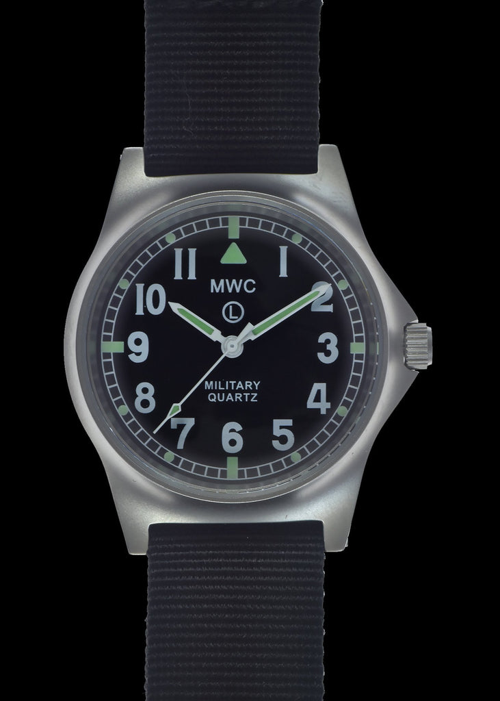 MWC Infantry Watch - G10 LM Stainless Steel Military Watch Non Date (Black NATO Strap)