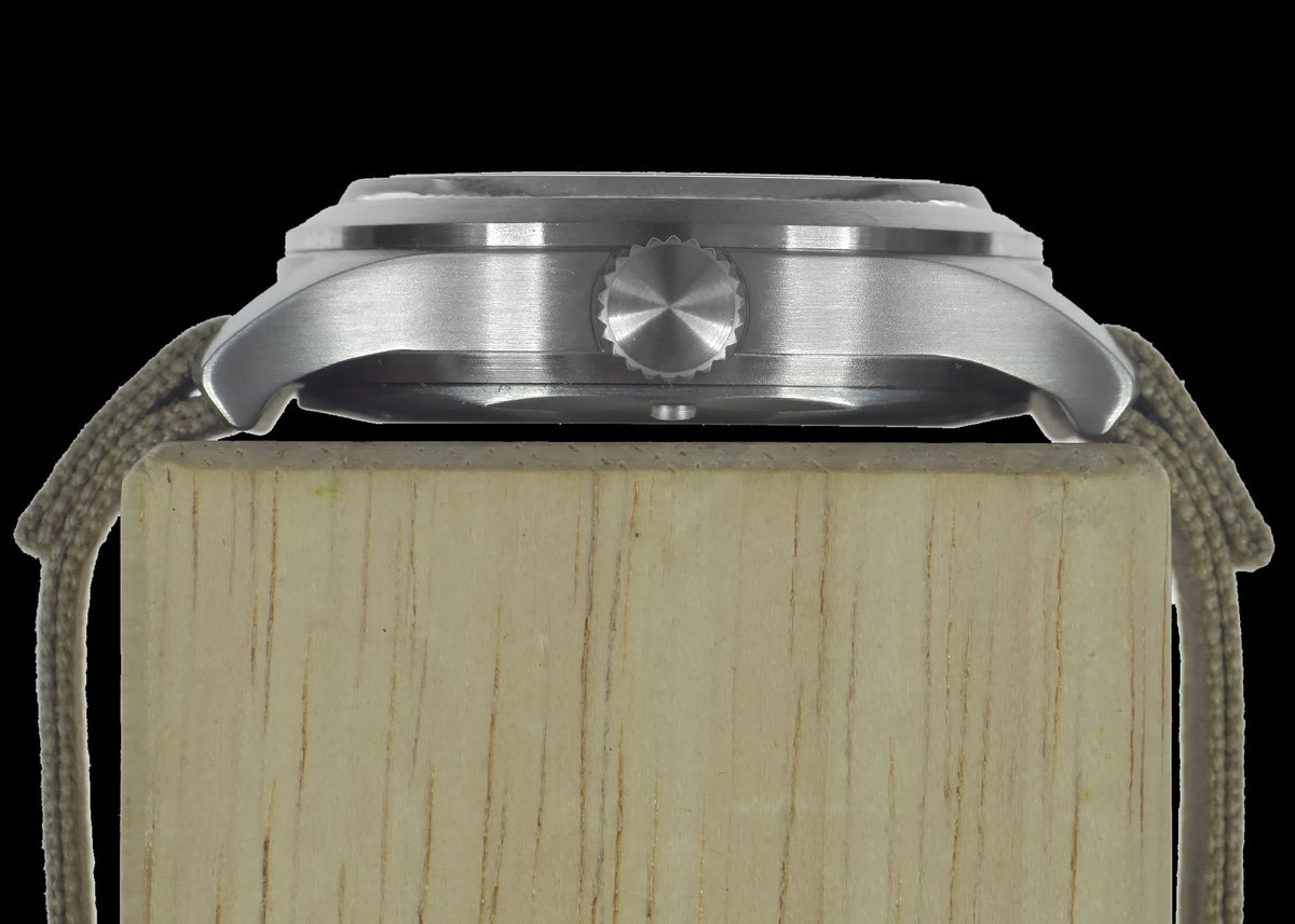 MWC Infantry Watch - G10 LM Non Date Stainless Steel Military Watch (Desert Strap)