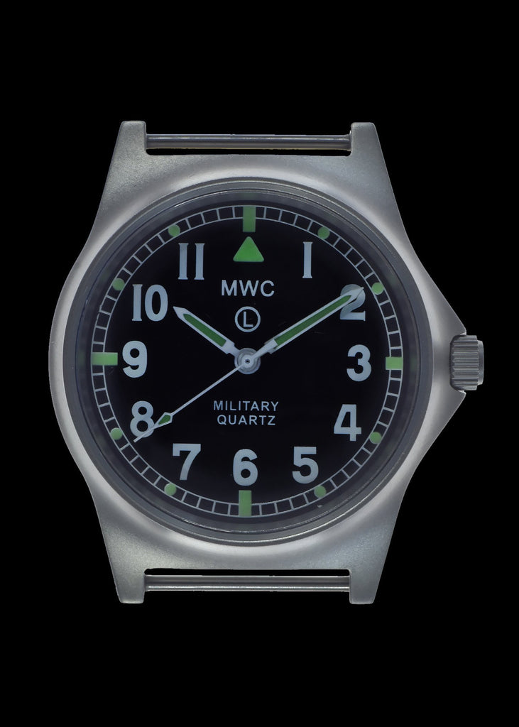 MWC Infantry Watch - G10 LM Stainless Steel Military Watch Non Date (Black NATO Strap)