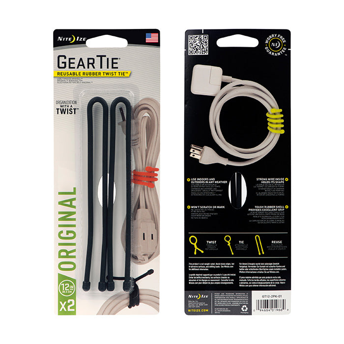 Nite Ize Gear Tie® Reusable Rubber Twist Tie™ 12