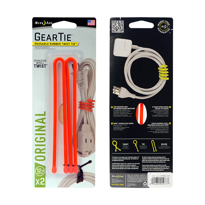 Nite Ize Gear Tie® Reusable Rubber Twist Tie™ 12