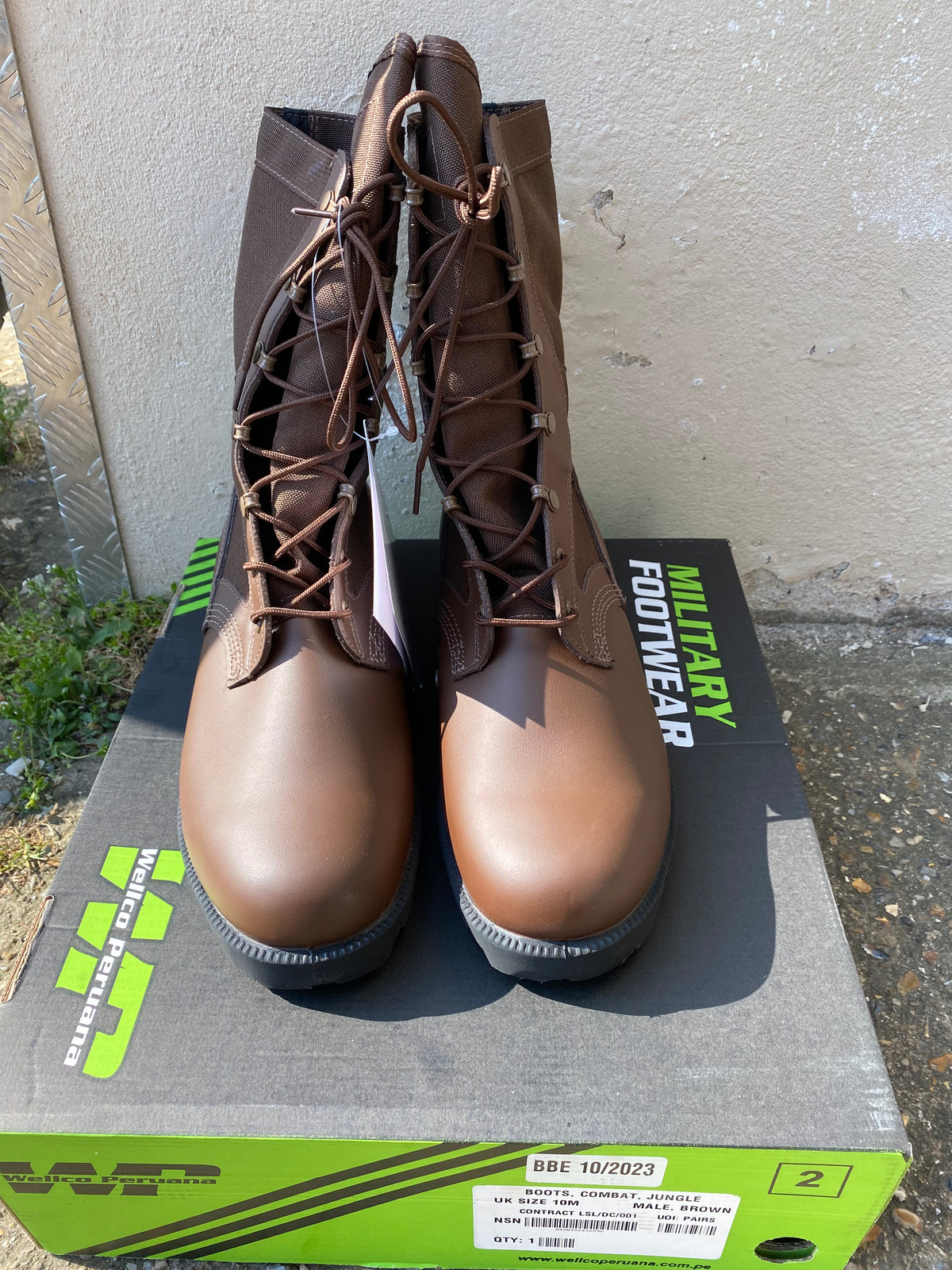 British Army Welco Peruna Jungle Boots Brown New