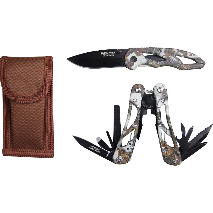 Jack Pyke - Camo Multi Tool & Knife Set