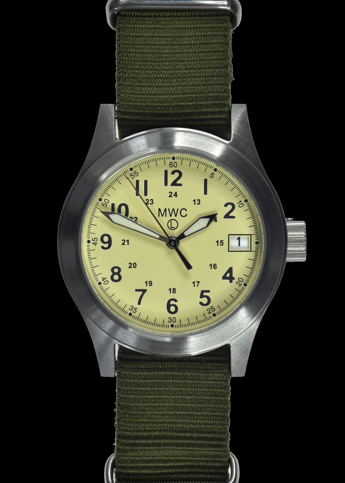 MWC Classic Watch - 100m Water Resistant Watch - Limited Edition with Cream Dial, 24 Jewel Automatic Movement