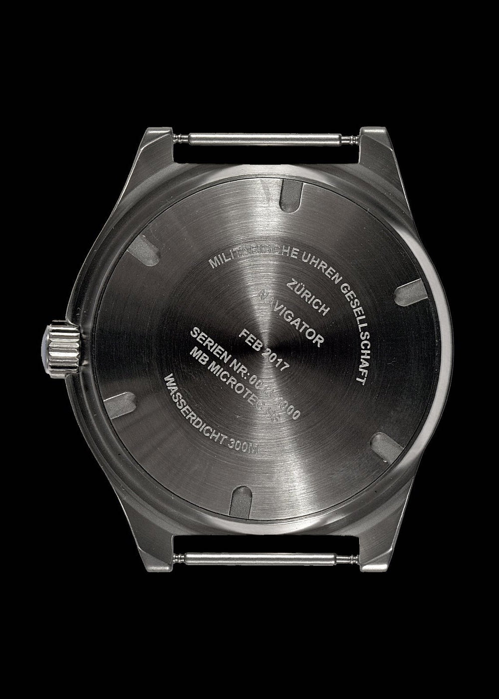 MWC Classic Navigator Watch - 300m Water Resistant Stainless Steel Tritium GTLS Navigator Watch (Unbranded)