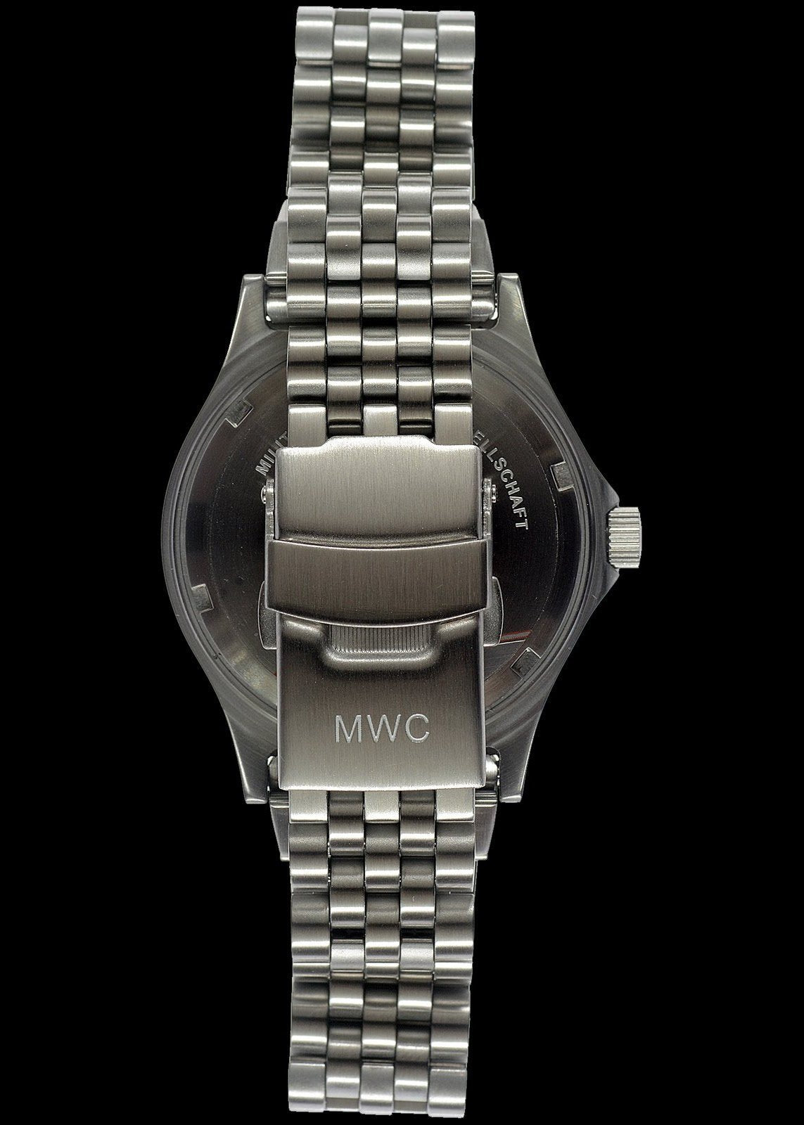 MWC Infantry Watch - G10 300m 1000ft Water resistant 12/24 Hour Steel Military Watch with Sapphire Crystal on Bracelet