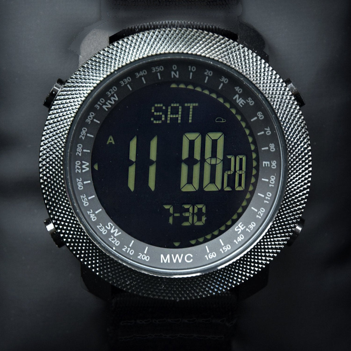 MWC Digital Military Watch with Digital Barometer, Altimeter, Dual Time Zones, Compass and Step Counter