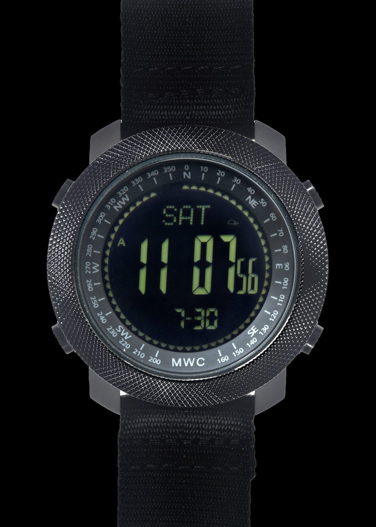 MWC Digital Military Watch with Digital Barometer, Altimeter, Dual Time Zones, Compass and Step Counter