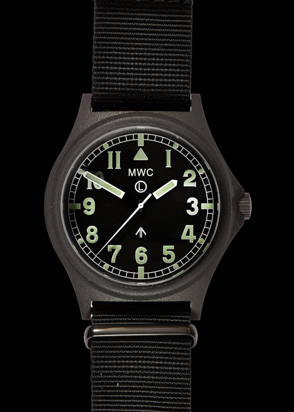 MWC Infantry Watch - G10 300m / 1000ft Water Resistant Military Watch in PVD Steel Case with Sapphire Crystal (Non Date)