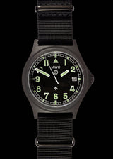 MWC Infantry Watch - G10 300m / 1000ft Water Resistant Military Watch in PVD Steel Case with Sapphire Crystal (Dated)