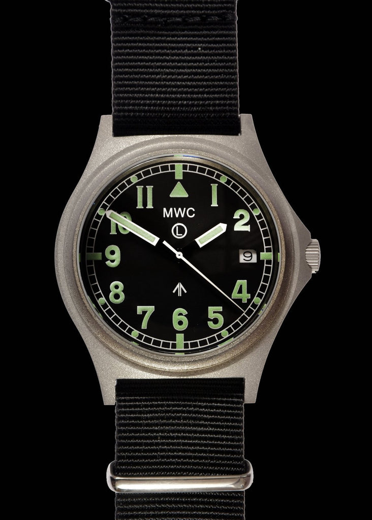 MWC Infantry Watch - G10 300m / 1000ft Water resistant Stainless Steel Military Watch with Sapphire Crystal (Dated)