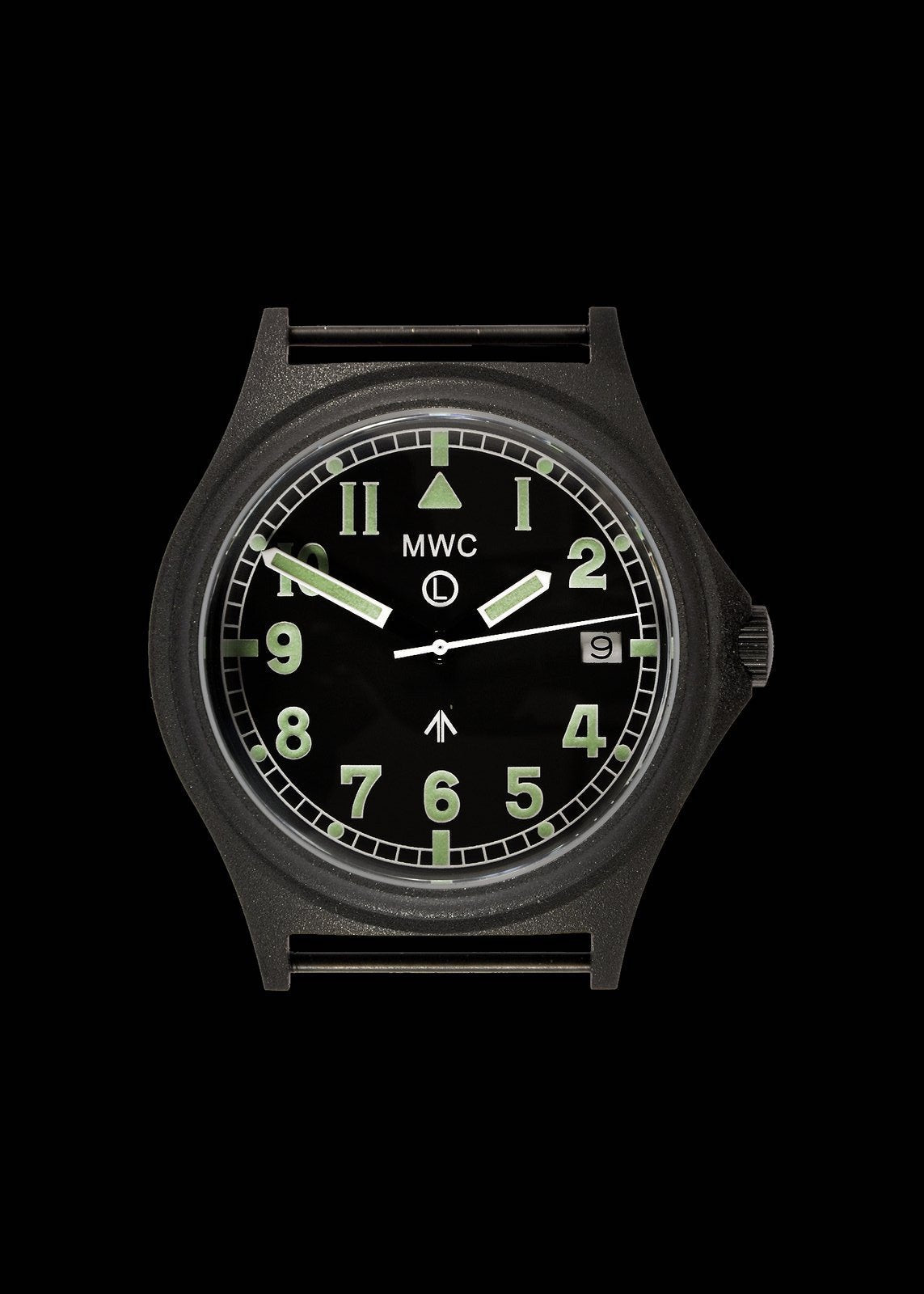 MWC Infantry Watch - G10 300m / 1000ft Water Resistant Military Watch in PVD Steel Case with Sapphire Crystal (Dated)