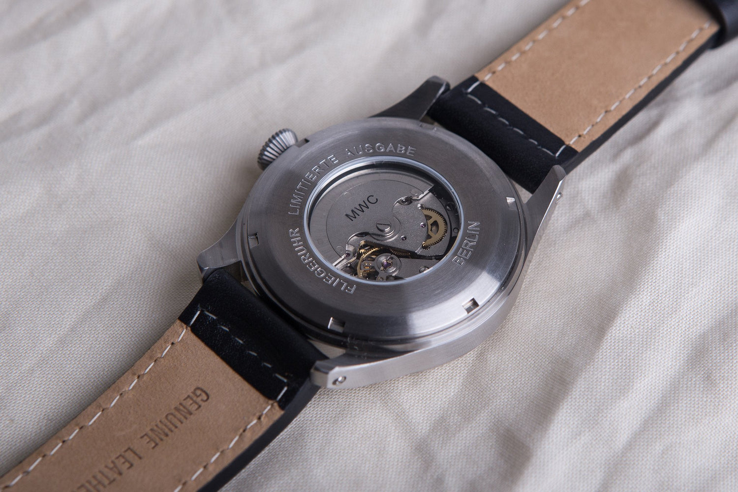 MWC Classic Pilots Watch - 46mm Limited Edition XL Military Pilots Watch with Sweep Second Hand (Unbranded)