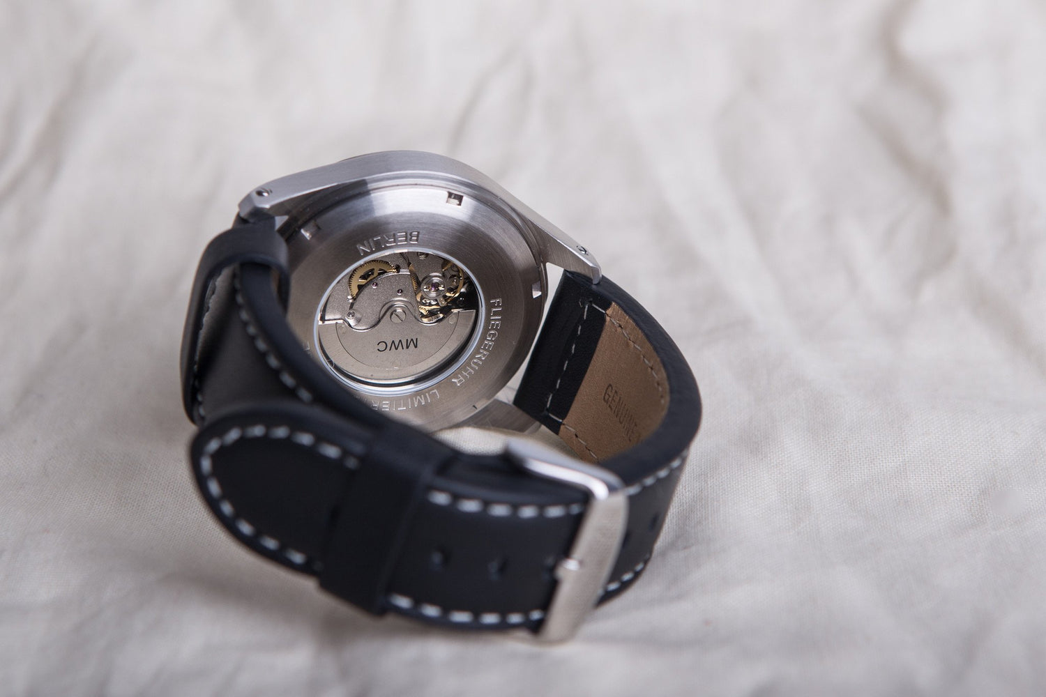 MWC Classic Pilots Watch - 46mm Limited Edition XL Military Pilots Watch with Sweep Second Hand (Unbranded)