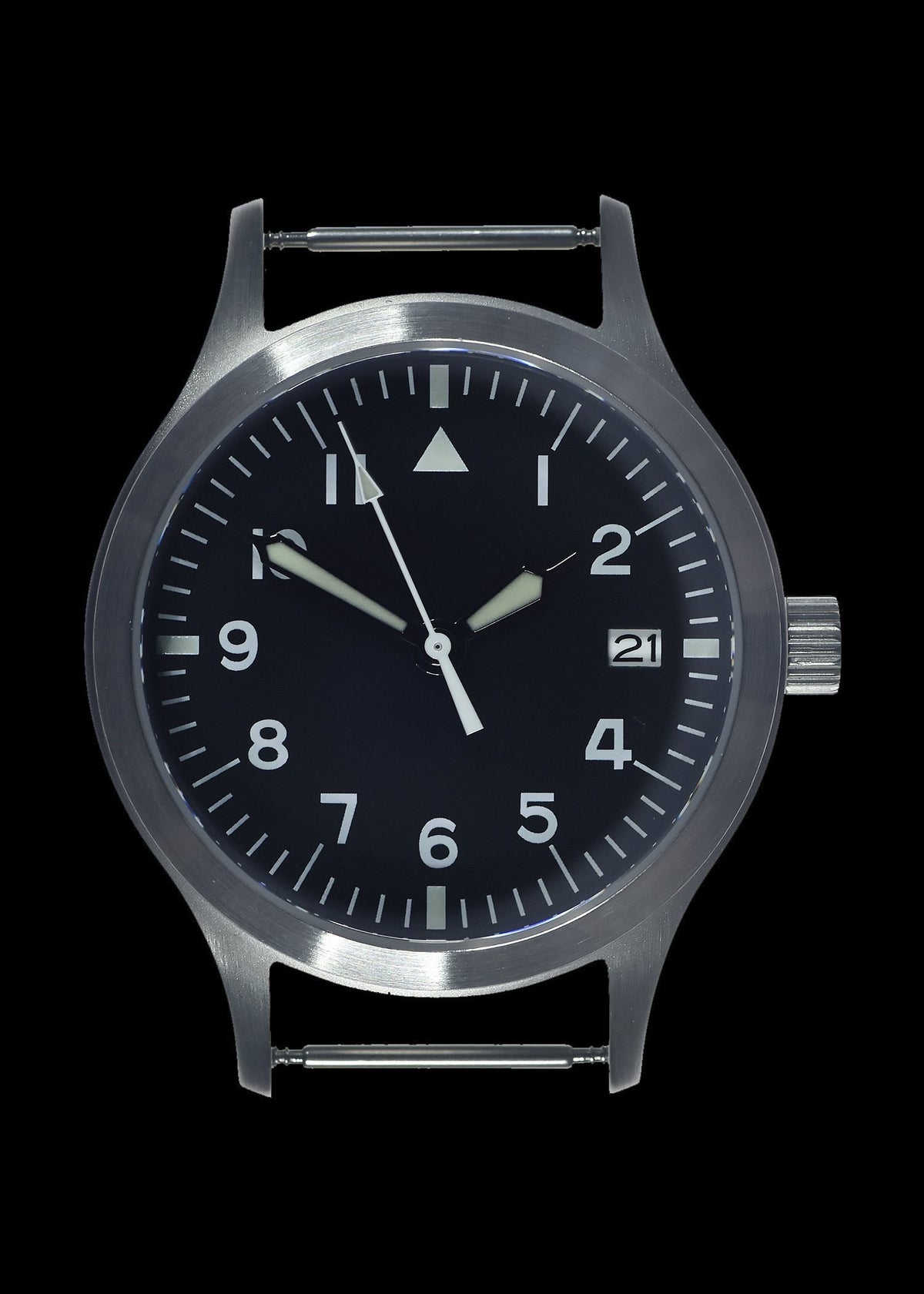 MWC Classic Watch - Mk III Stainless Steel 1950's Pattern 100m Water Resistant Automatic Military Watch, Sapphire Crystal (Unbranded Variant)