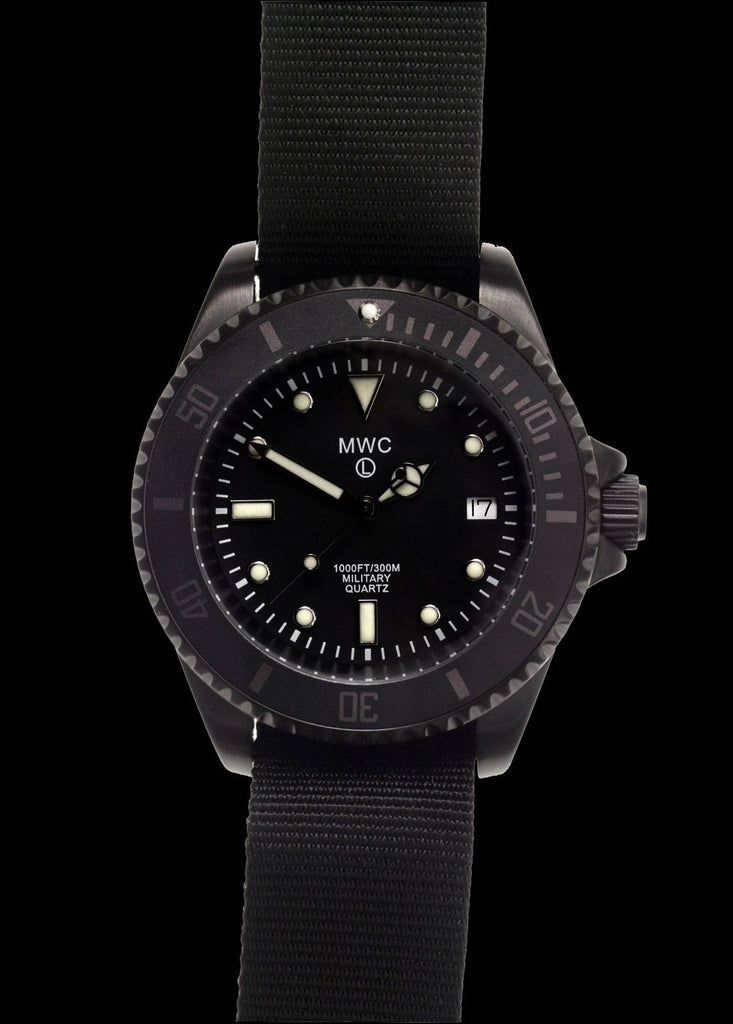MWC Divers Watch - 300m / 1000ft PVD Steel Military Divers Watch (Quartz)