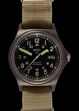 MWC Infantry Watch - G10 300m / 1000ft Water Resistant, Limited Edition Military, Brushed Gunmetal, Sapphire Crystal, NATO Straps