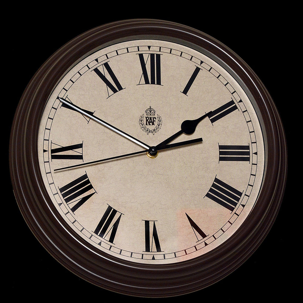 MWC Clock - RAF 1940 Battle of Britain Replica, Silent Sweep Movement, 30.5cm - Wall Clock