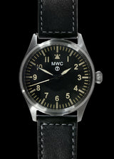 MWC Classic Pilots Watch - 40mm Stainless Steel Aviator Watch with Hybrid Movement and 100m Water Resistance