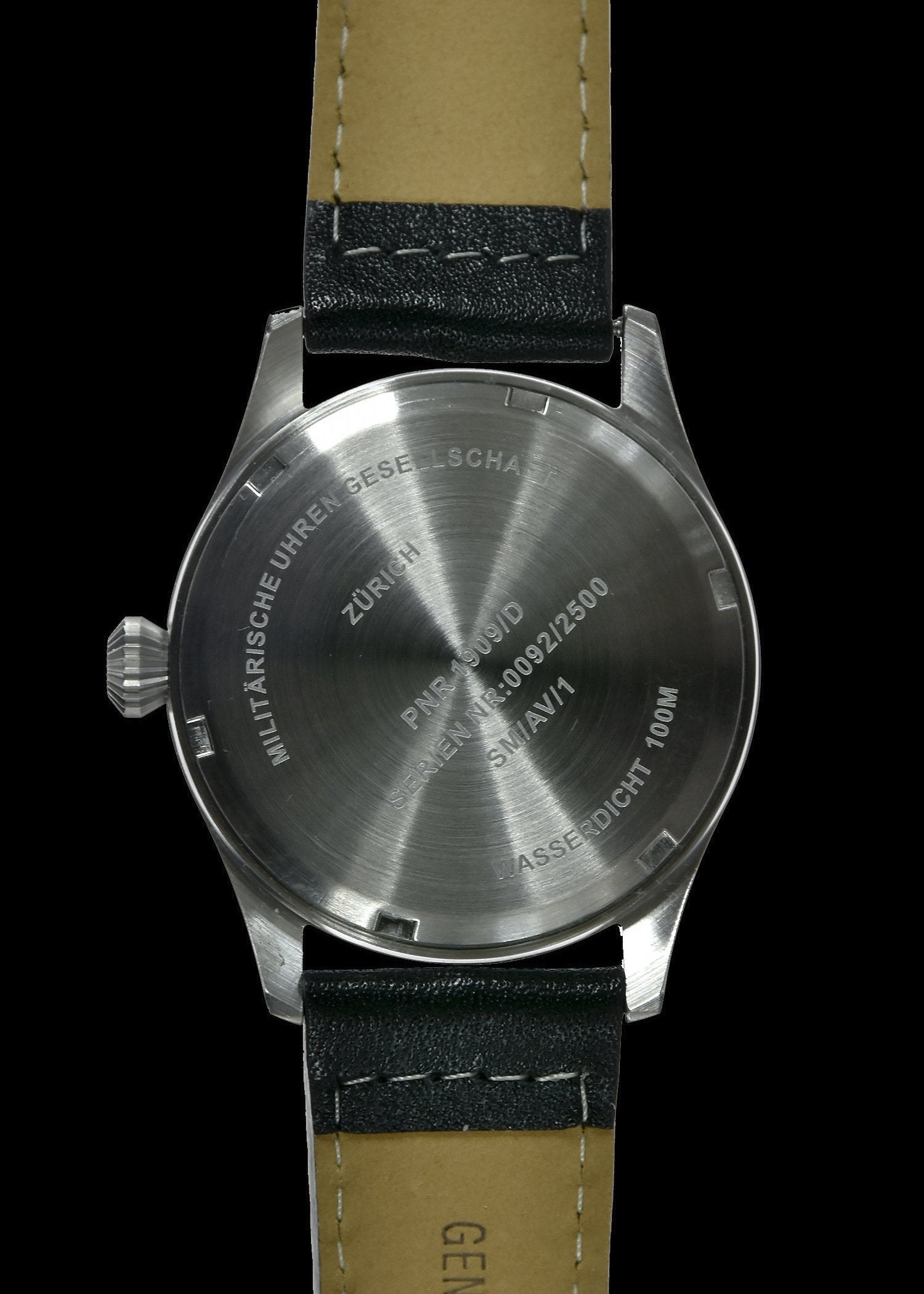 MWC Classic Pilots Watch - 40mm Stainless Steel Aviator Watch with Hybrid Movement and 100m Water Resistance