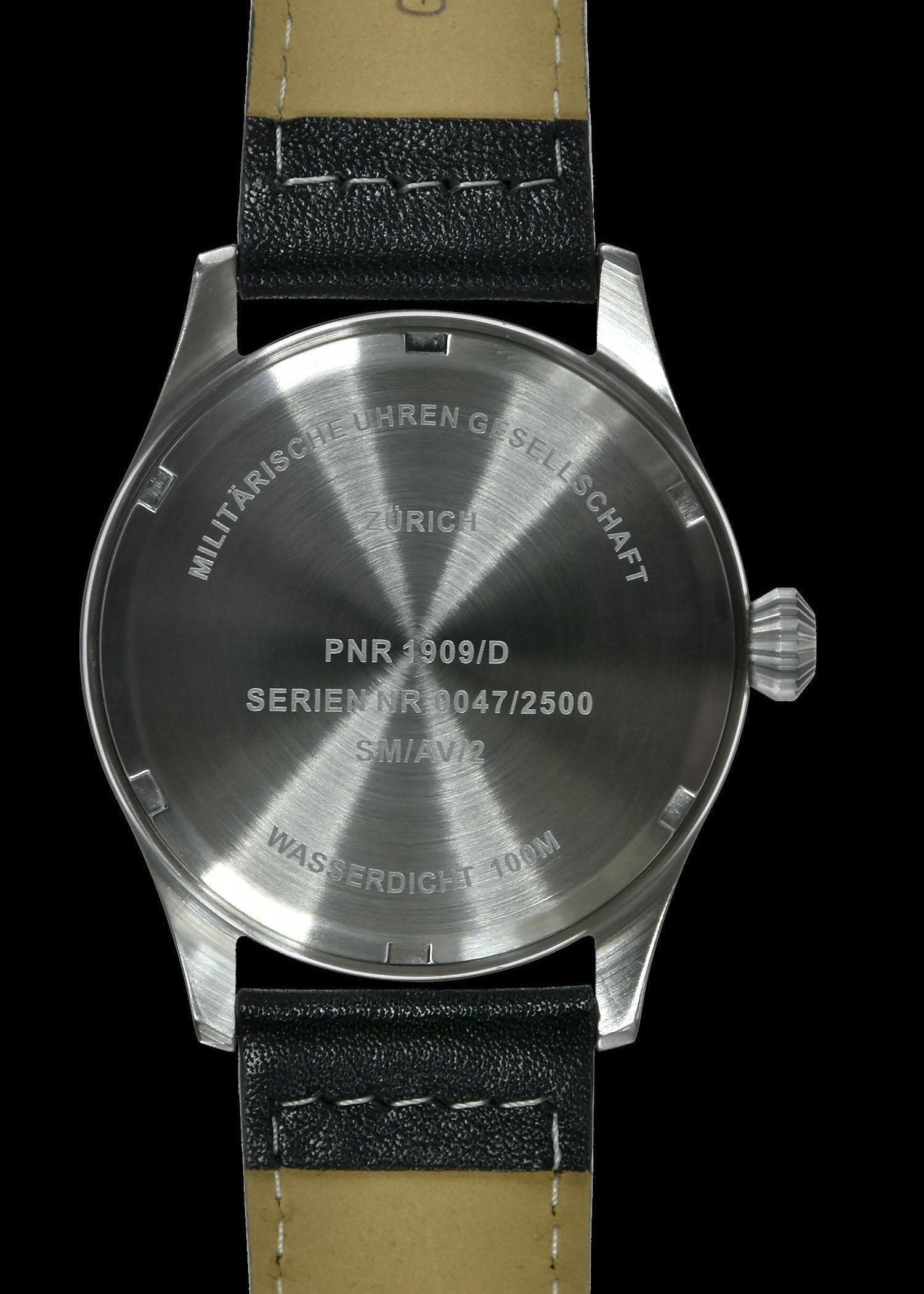 MWC Classic Pilots Watch - 40mm Stainless Steel Aviator Watch with Hybrid Movement and 100m Water Resistance