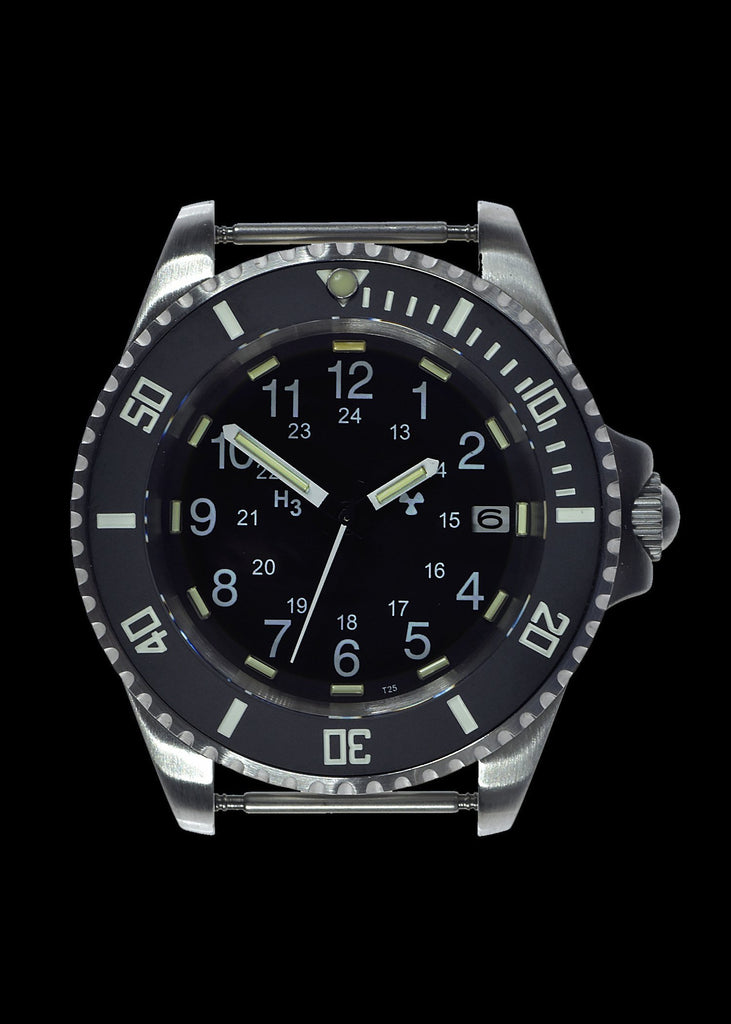 MWC Divers Watch - 24 Jewel 300m Automatic Military Divers Watch, Tritium GTLS, Sapphire Crystal, Ceramic Bezel