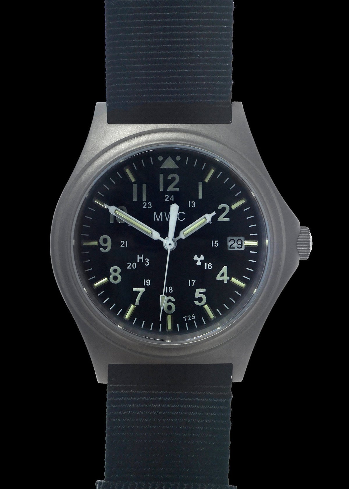 MWC Infantry Watch - Titanium General Service Watch with 300m Water Resistance, 10 Year Battery Life, GTLS, Sapphire Crystal and 12/24 Dial Format