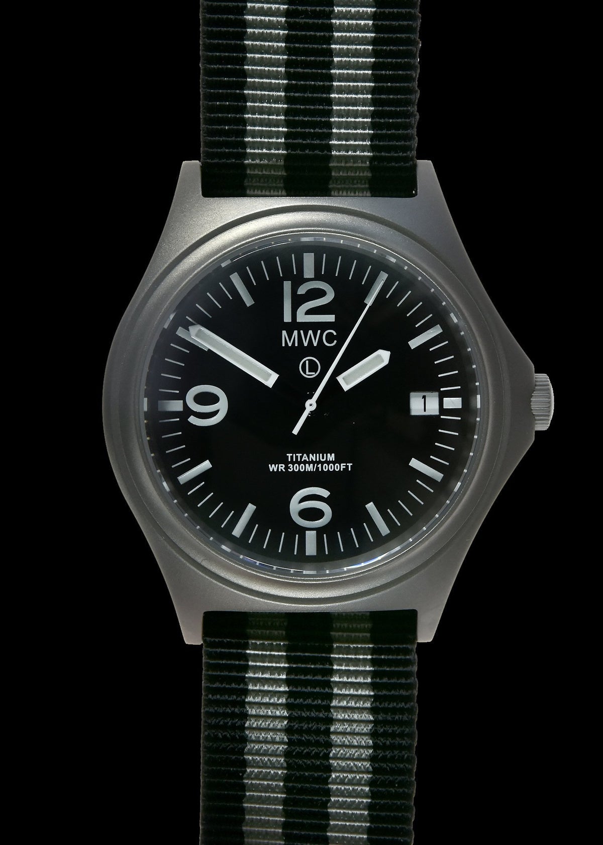 MWC Infantry Watch - 45th Anniversary Ltd Edition Titanium, 300m Water Resistant, 10 Year Battery, Luminova, Sapphire Crystal