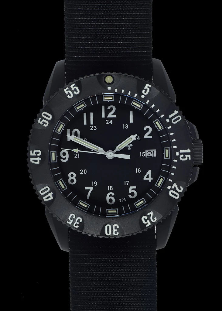 MWC P656 Titanium Tactical Series Watch with GTLS Tritium, 24 Jewel Automatic Movement and Sapphire Crystal (Date Version)