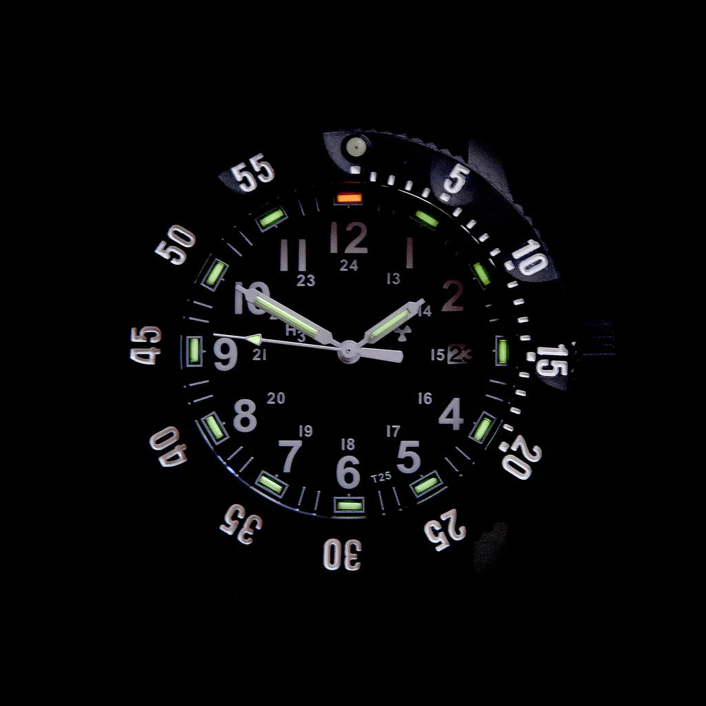 MWC P656 Titanium Tactical Series Watch with GTLS Tritium, 24 Jewel Automatic Movement and Sapphire Crystal (Date Version)