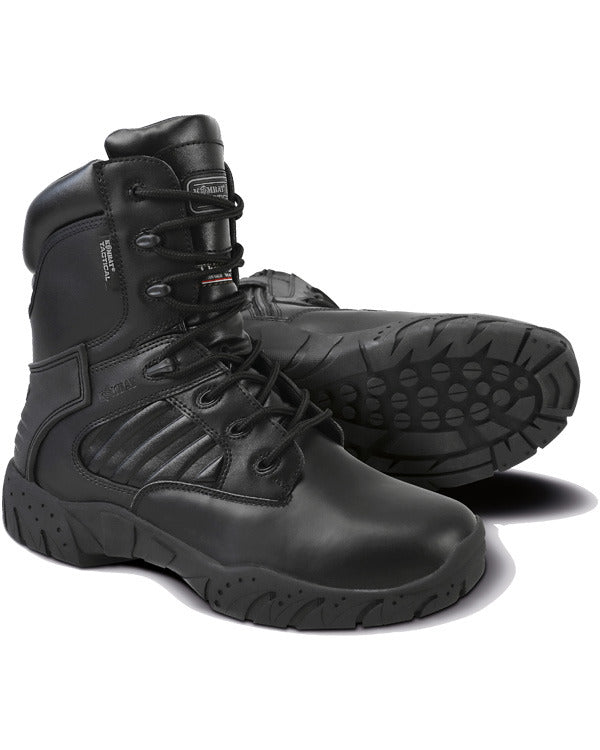 Tactical Pro Boots Side Zip Black Kombat
