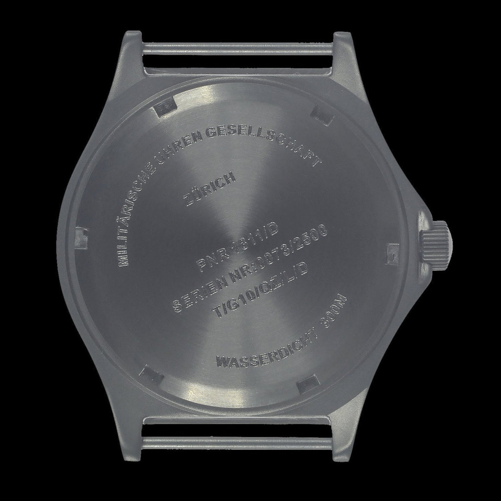 MWC Infantry Watch - Titanium General Service, 300m Water Resistant, 10 Yr Battery, Luminova, Sapphire Crystal, 12 Dial (Date Version)