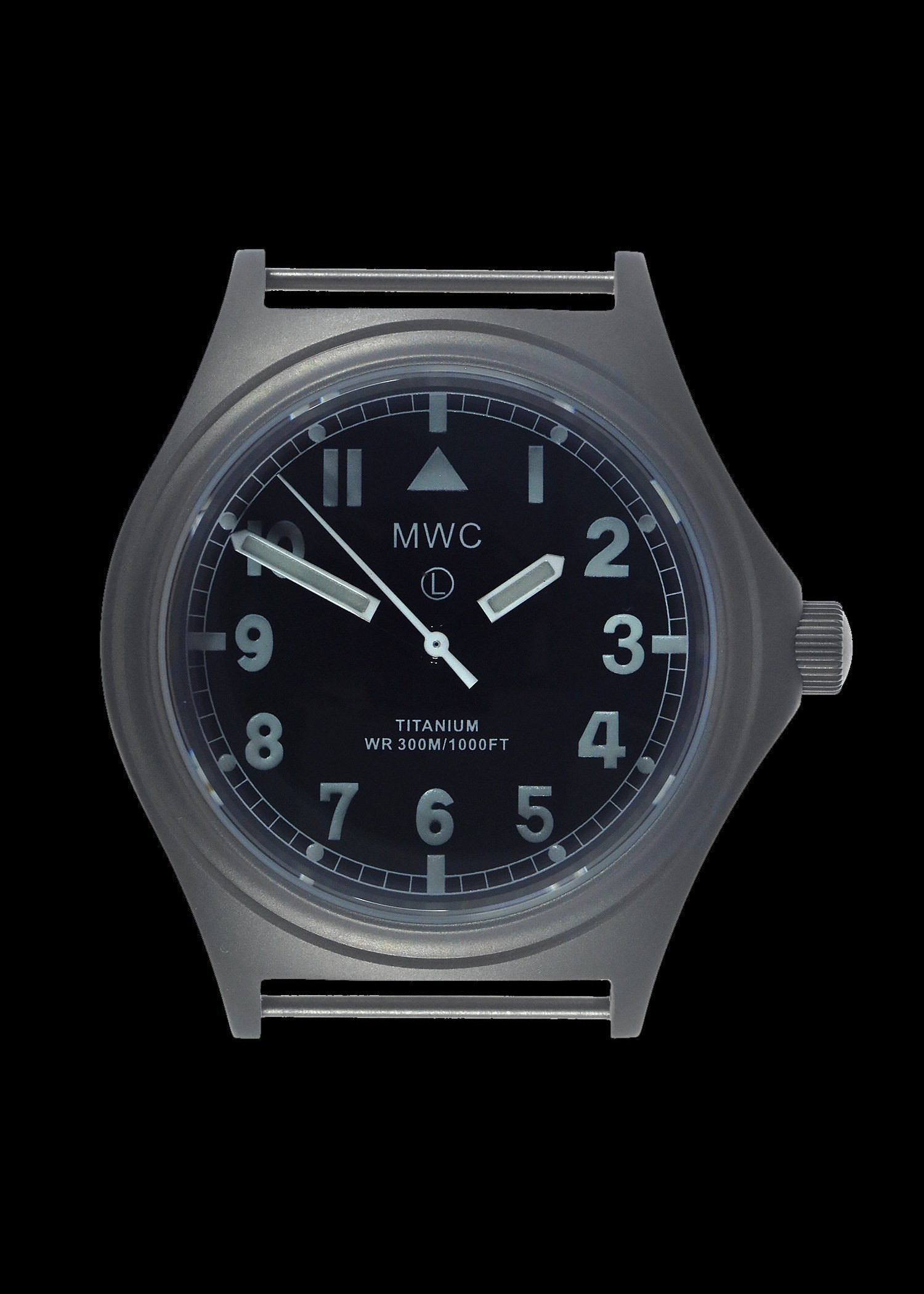 MWC Infantry Watch - Titanium General Service, 300m Water Resistant, 10 Yr Battery, Luminova, Sapphire Crystal, 12 Dial (Non Date Version)