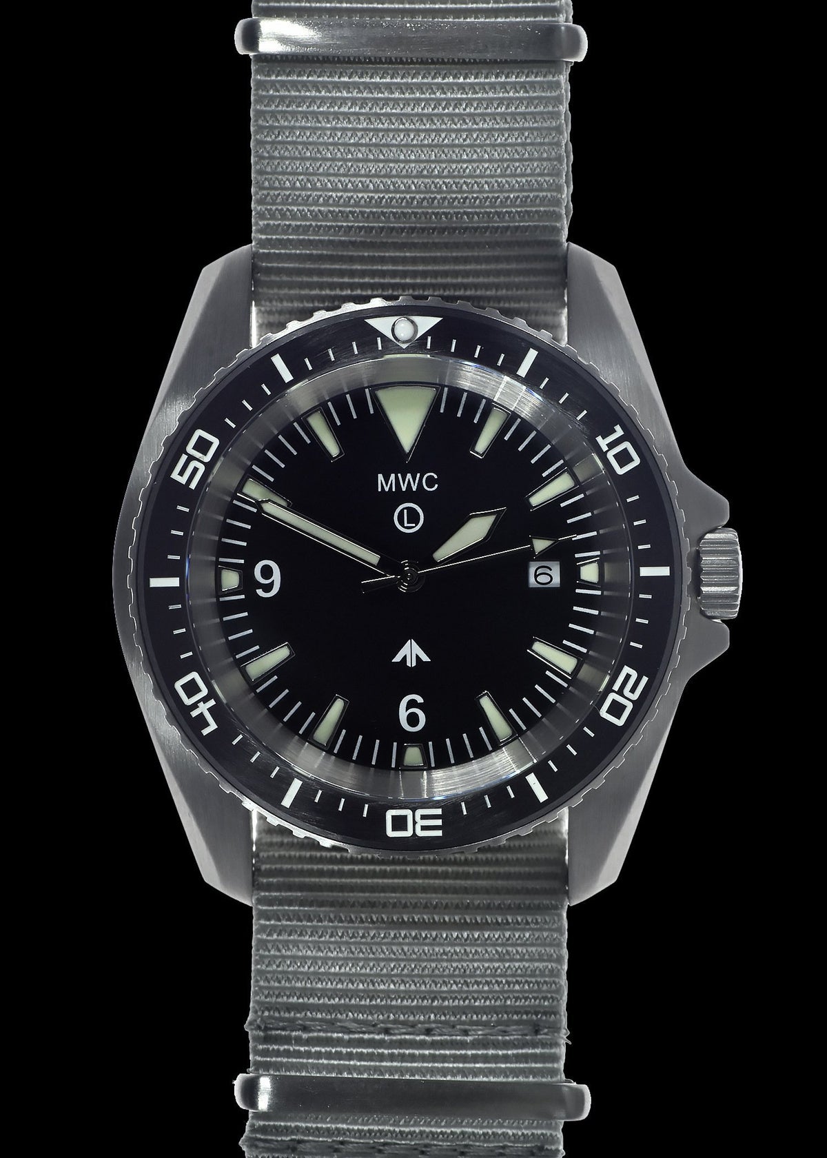 MWC Divers Watch - Military Divers Watch in Stainless Steel Case (Quartz) with Sapphire Crystal and Ceramic Bezel