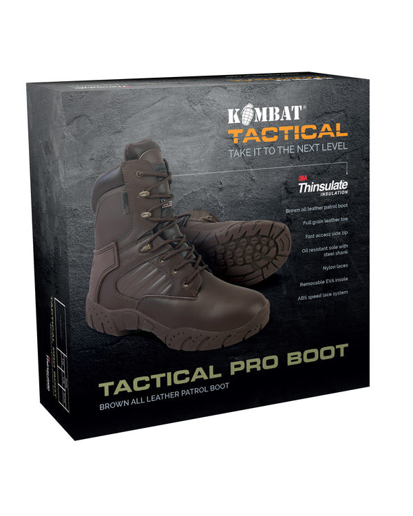 Tactical Pro Boot - MOD Brown All Leather