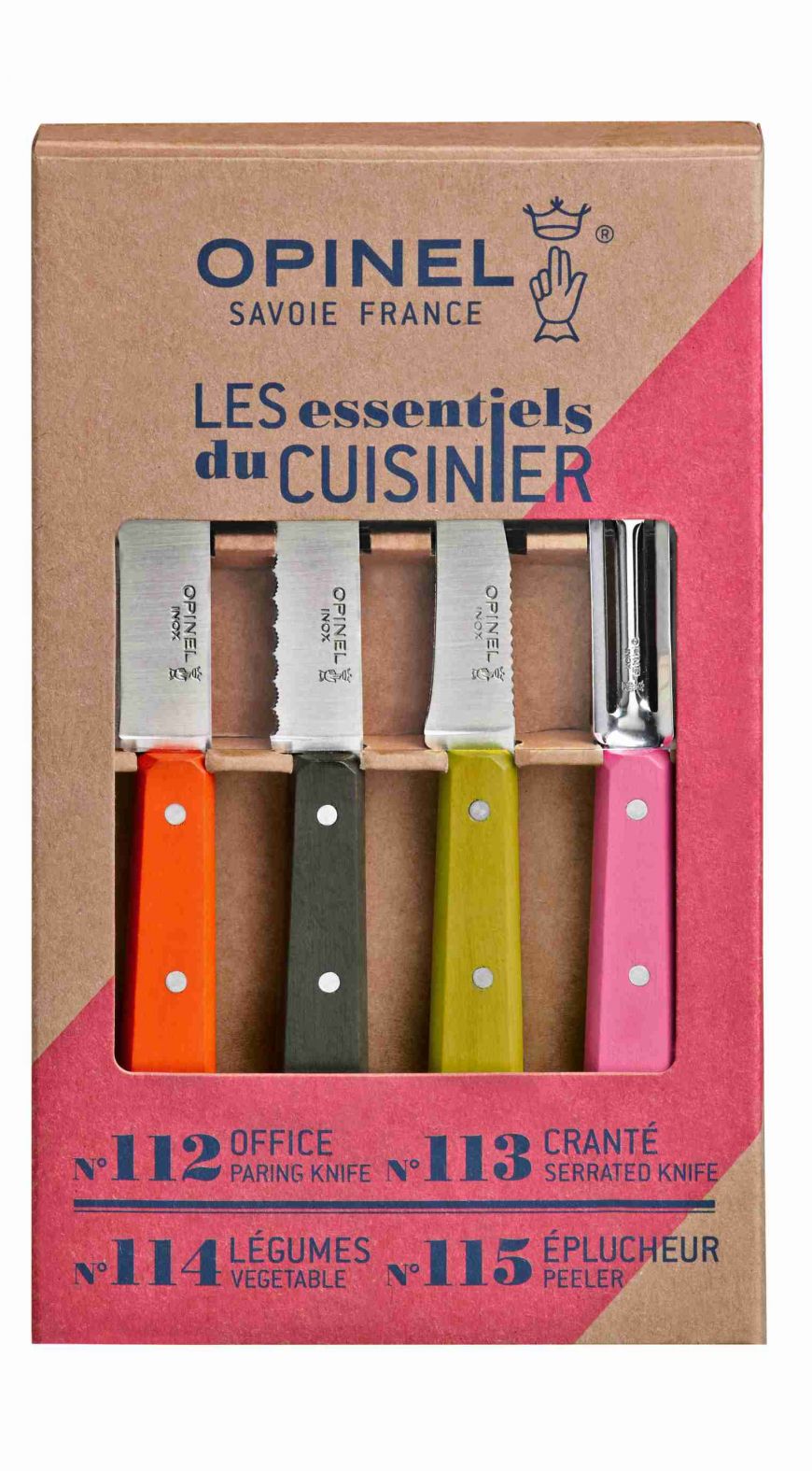Opinel - 50's Retro Kitchen Knife Set 001452