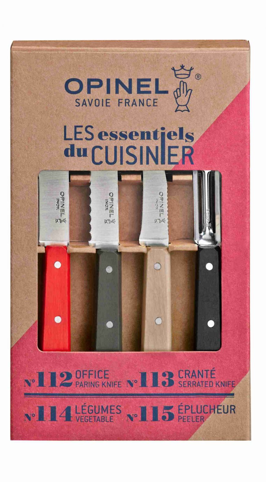 Opinel - Loft Coloured Kitchen Knife Set