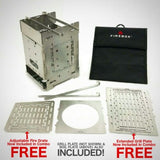 Folding Firebox Campfire Stove (Gen 2) - Deluxe Kit