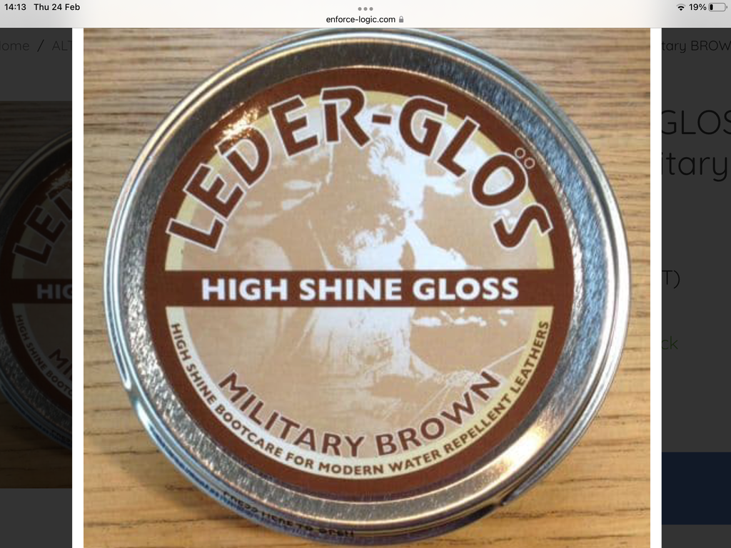 Altberg Brown Leder- High Gloss  Polish Official Army Brown