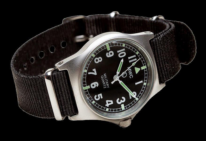 MWC Infantry Watch - G10 LM Stainless Steel Military Watch Non Date (Black NATO Strap)