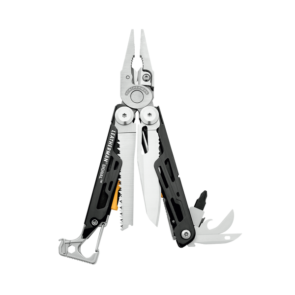 Leatherman Signal Multi-Tool - Black & Silver + Nylon Pouch